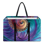 Abstract Fractal Print Utility Tote Bag