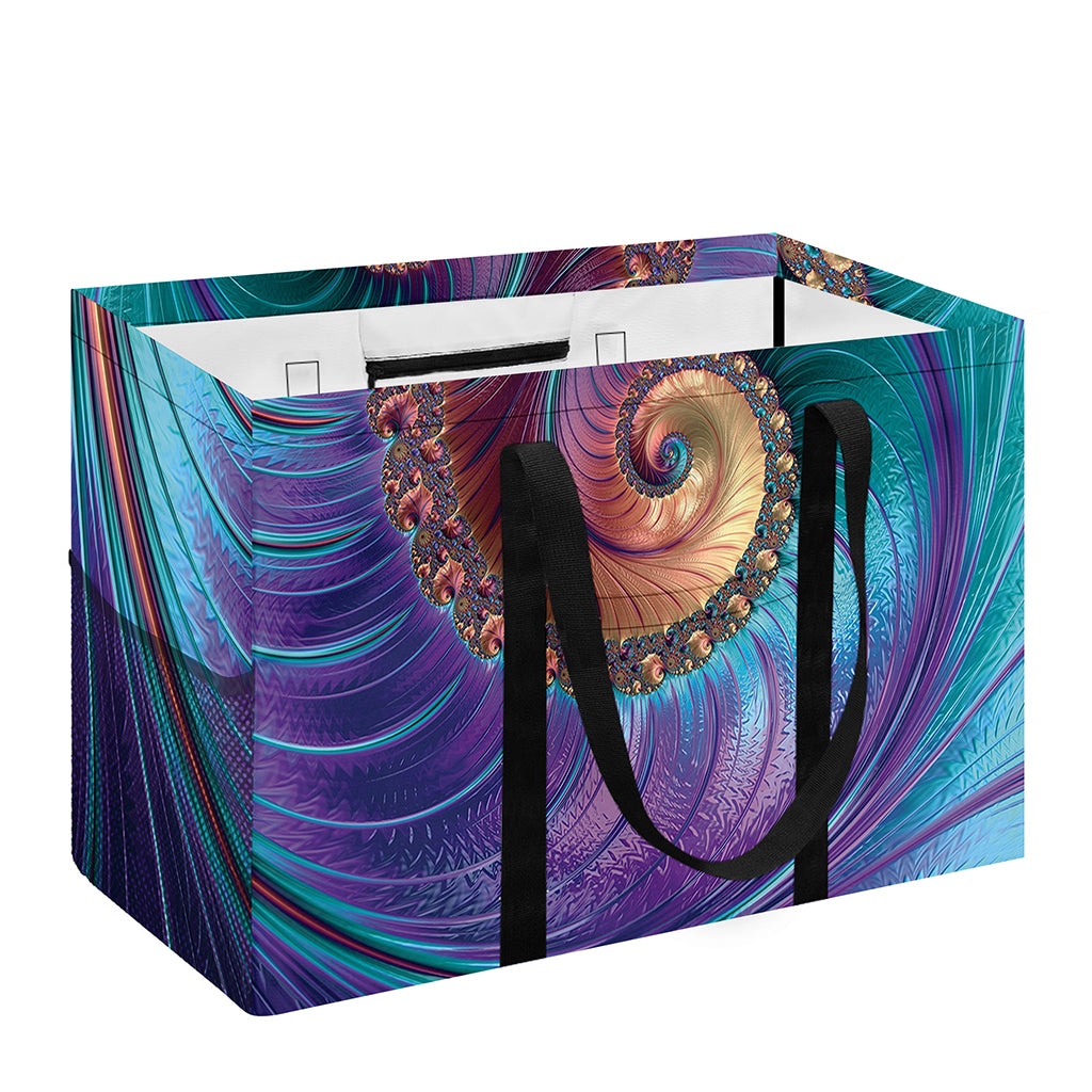 Abstract Fractal Print Utility Tote Bag