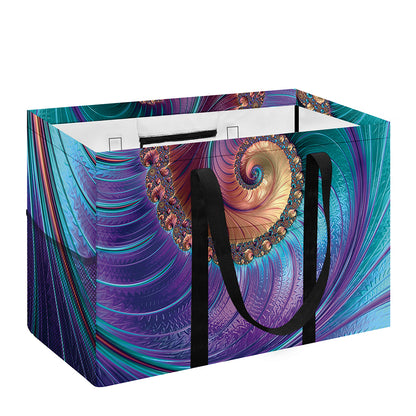 Abstract Fractal Print Utility Tote Bag