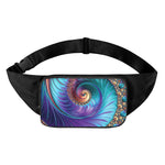 Abstract Fractal Print Waist Bag