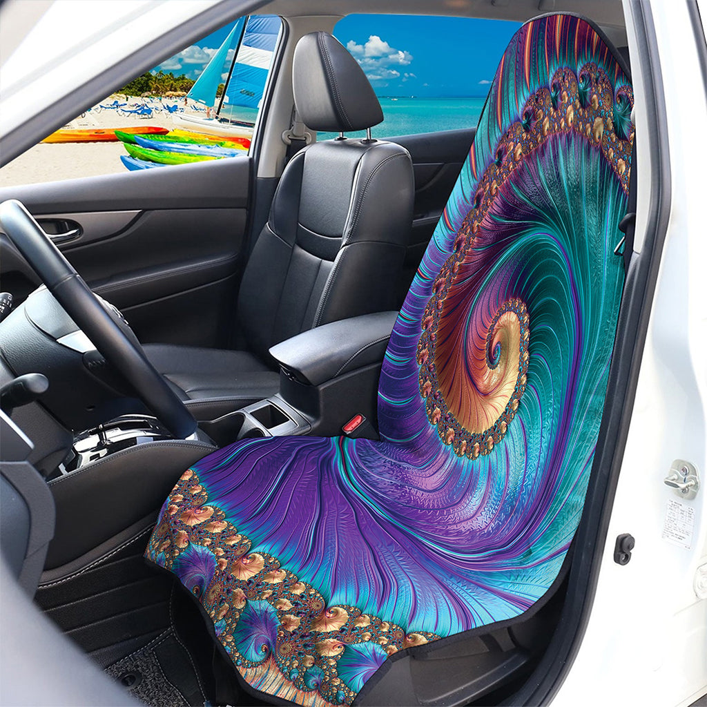 Abstract Fractal Print Waterproof Car Seat Cover