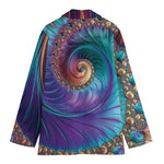 Abstract Fractal Print Women's Blazer