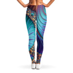 Abstract Fractal Print Women's Leggings