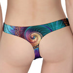 Abstract Fractal Print Women's Thong