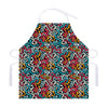 Abstract Funky Pattern Print Adjustable Apron