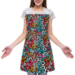 Abstract Funky Pattern Print Adjustable Apron