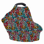 Abstract Funky Pattern Print Baby Seat Cover