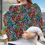 Abstract Funky Pattern Print Baby Seat Cover