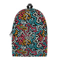 Abstract Funky Pattern Print School Backpack