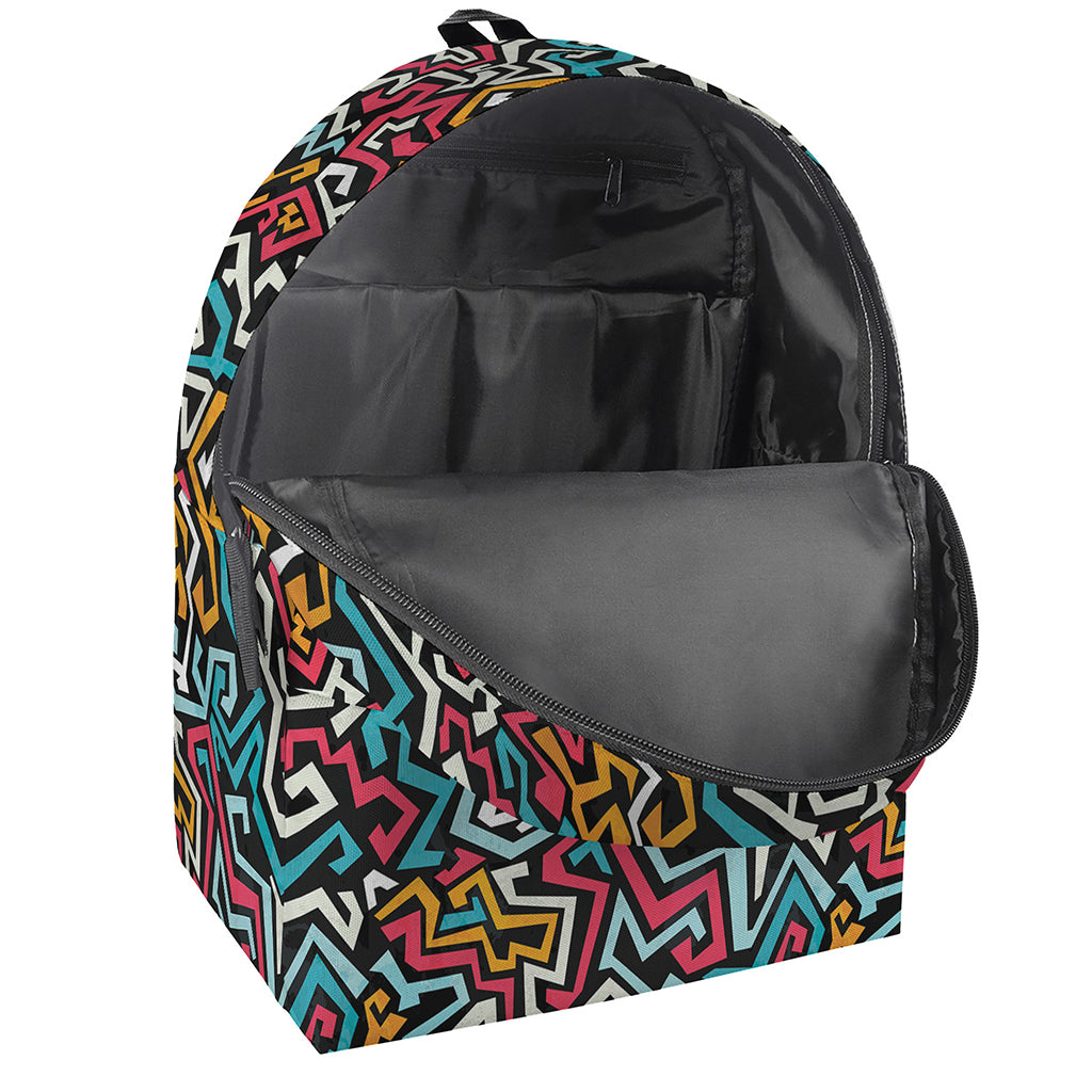 Abstract Funky Pattern Print Backpack