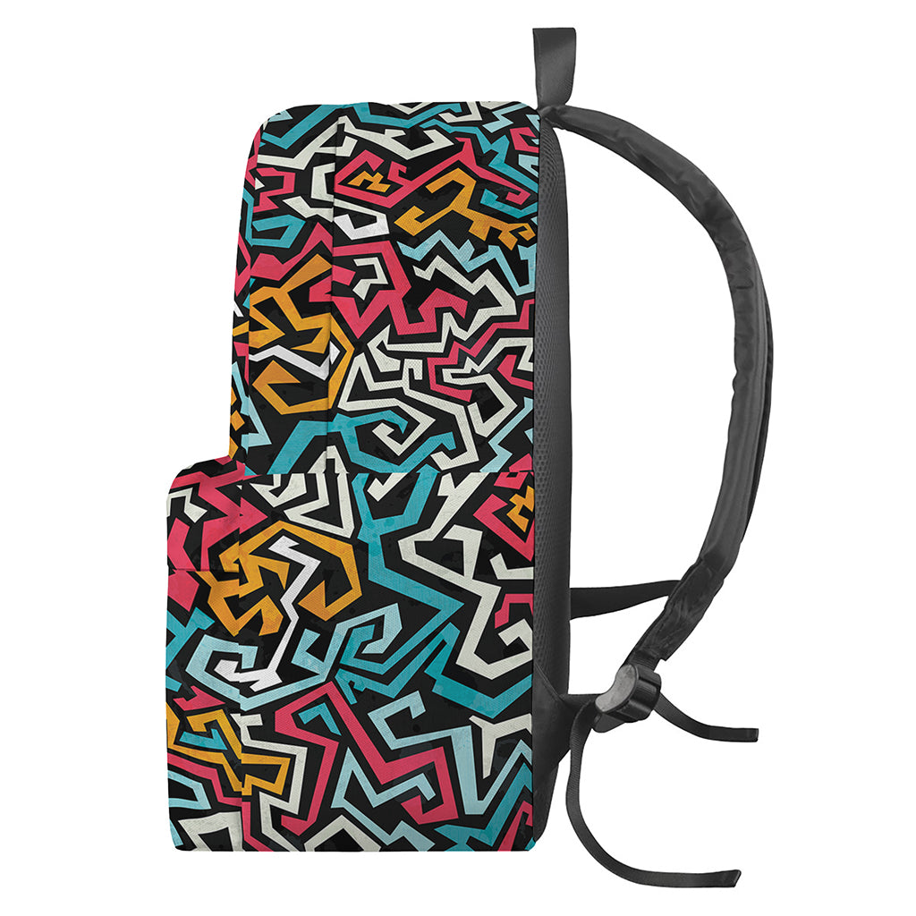 Abstract Funky Pattern Print Backpack