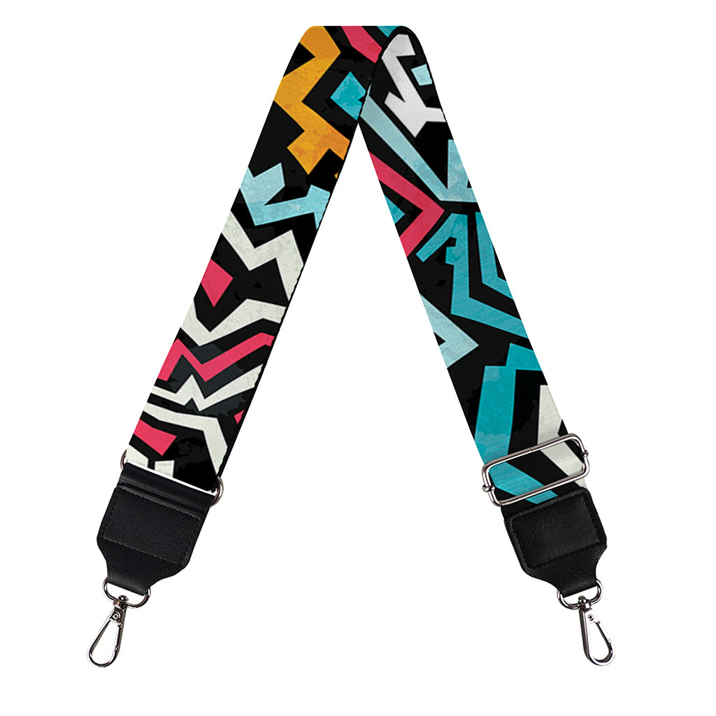 Abstract Funky Pattern Print Bag Strap