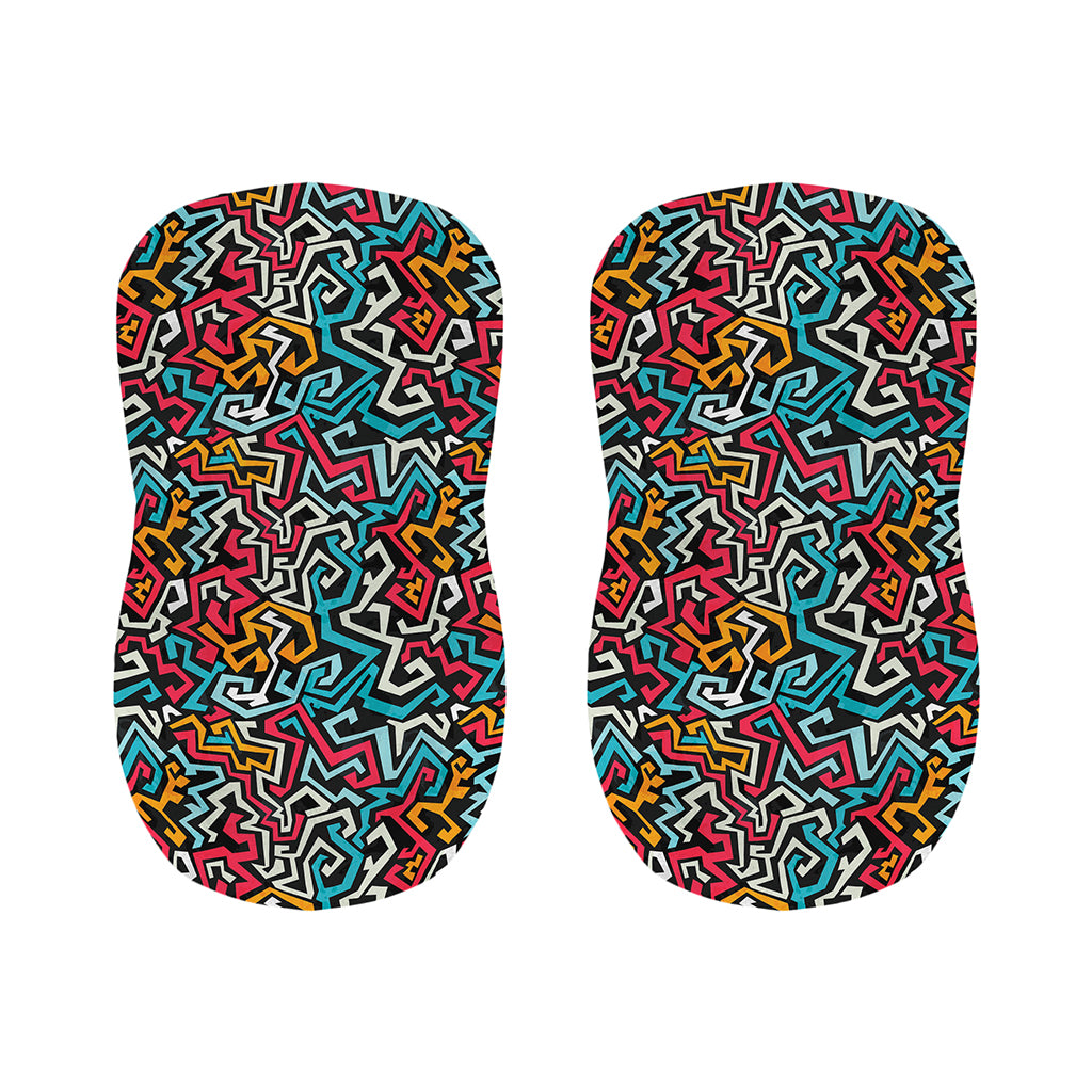 Abstract Funky Pattern Print Bar Stool Covers
