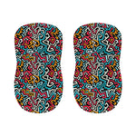 Abstract Funky Pattern Print Bar Stool Covers