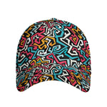 Abstract Funky Pattern Print Baseball Cap