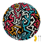 Abstract Funky Pattern Print Basketball
