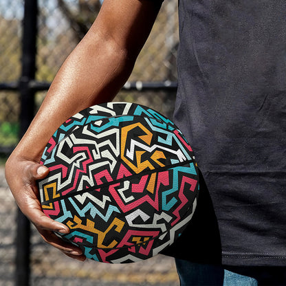 Abstract Funky Pattern Print Basketball