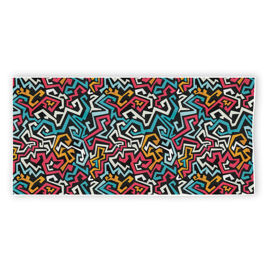 Abstract Funky Pattern Print Beach Towel