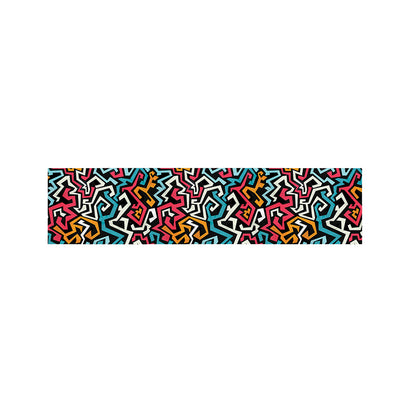 Abstract Funky Pattern Print Bed Runner