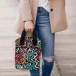 Abstract Funky Pattern Print Bible Tote Bag