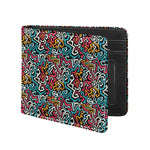 Abstract Funky Pattern Print Bifold Wallet