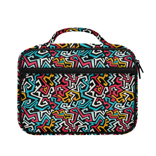 Abstract Funky Pattern Print Briefcase Bible Bag