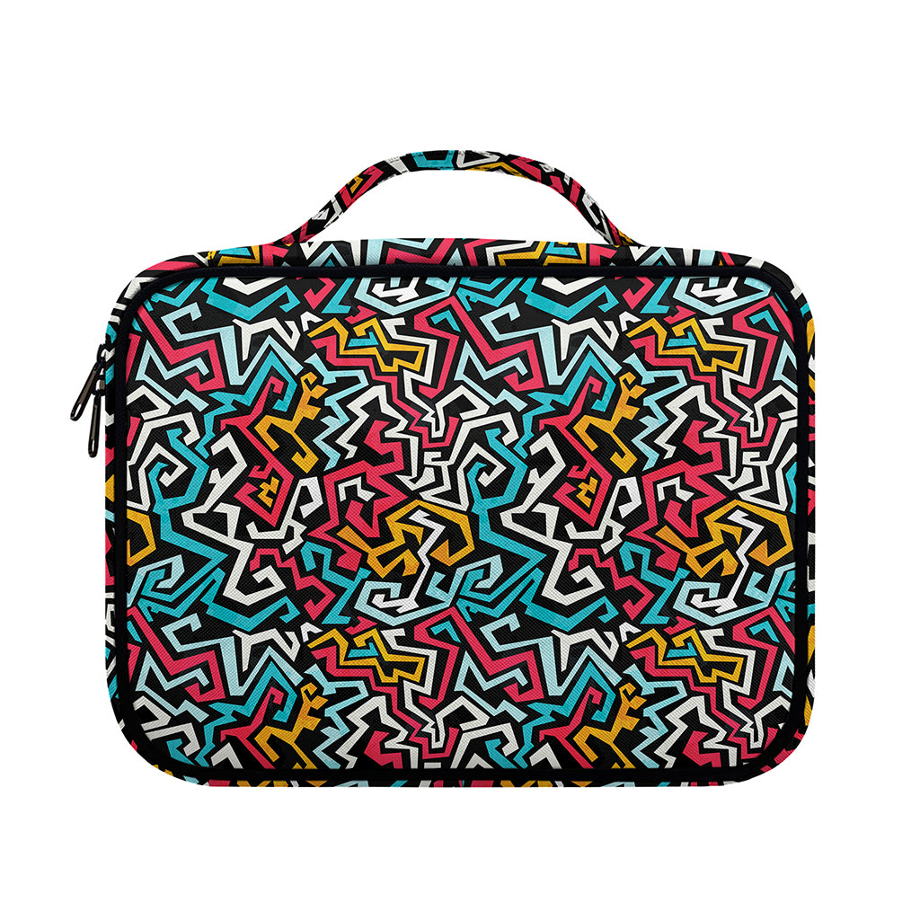 Abstract Funky Pattern Print Briefcase Bible Bag