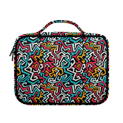 Abstract Funky Pattern Print Briefcase Bible Bag