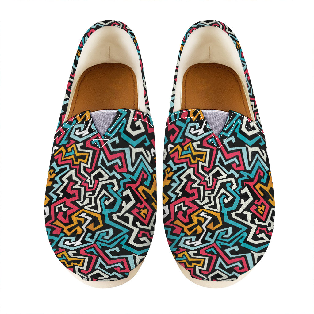 Abstract Funky Pattern Print Casual Shoes