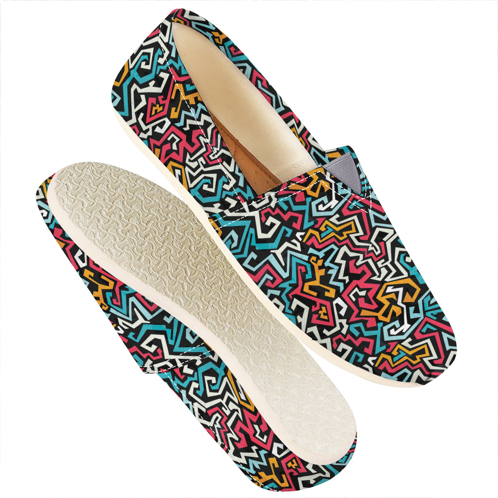 Abstract Funky Pattern Print Casual Shoes