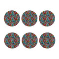 Abstract Funky Pattern Print Coaster Set