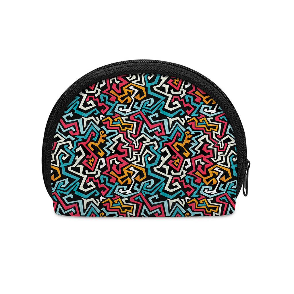 Abstract Funky Pattern Print Coin Purse