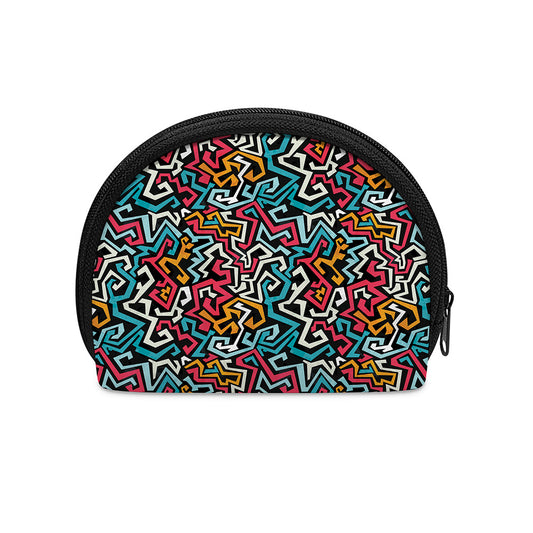Abstract Funky Pattern Print Coin Purse