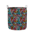 Abstract Funky Pattern Print Collapsible Laundry Basket