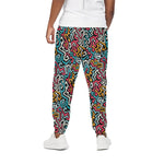 Abstract Funky Pattern Print Cotton Pants