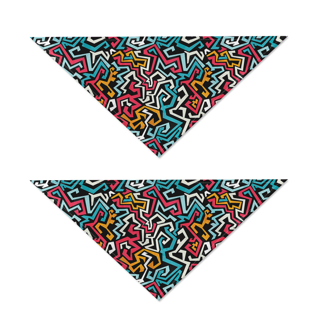 Abstract Funky Pattern Print Dog Bandana