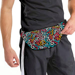 Abstract Funky Pattern Print Fanny Pack