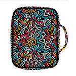Abstract Funky Pattern Print Front Pocket Bible Bag
