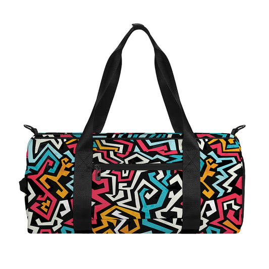 Abstract Funky Pattern Print Gym Bag