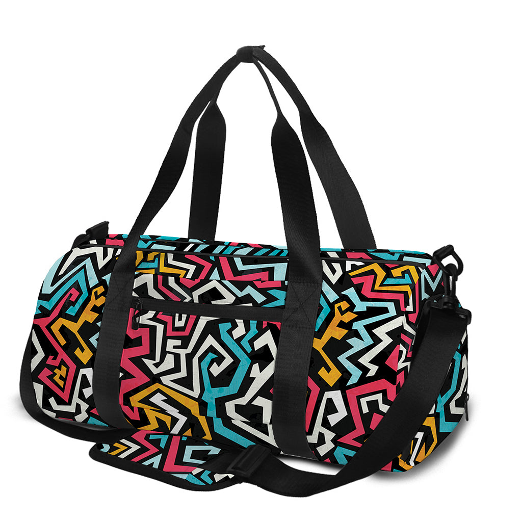 Abstract Funky Pattern Print Gym Bag