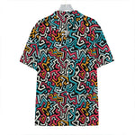 Abstract Funky Pattern Print Hawaiian Shirt