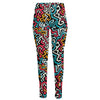 Abstract Funky Pattern Print High-Waisted Pocket Leggings