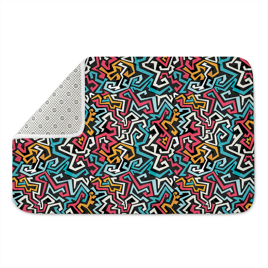 Abstract Funky Pattern Print Indoor Door Mat