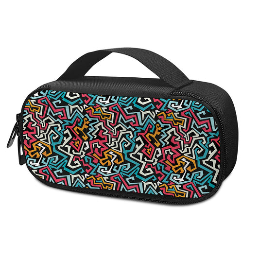 Abstract Funky Pattern Print Insulin Cooler Travel Case