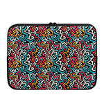 Abstract Funky Pattern Print Laptop Sleeve
