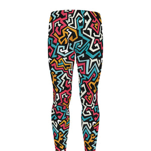 Abstract Funky Pattern Print Men's leggings