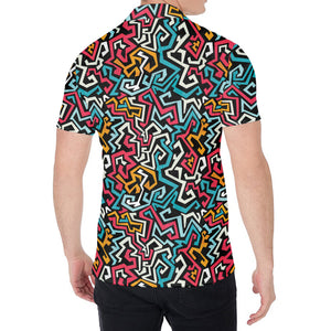 Abstract Funky Pattern Print Men's Shirt