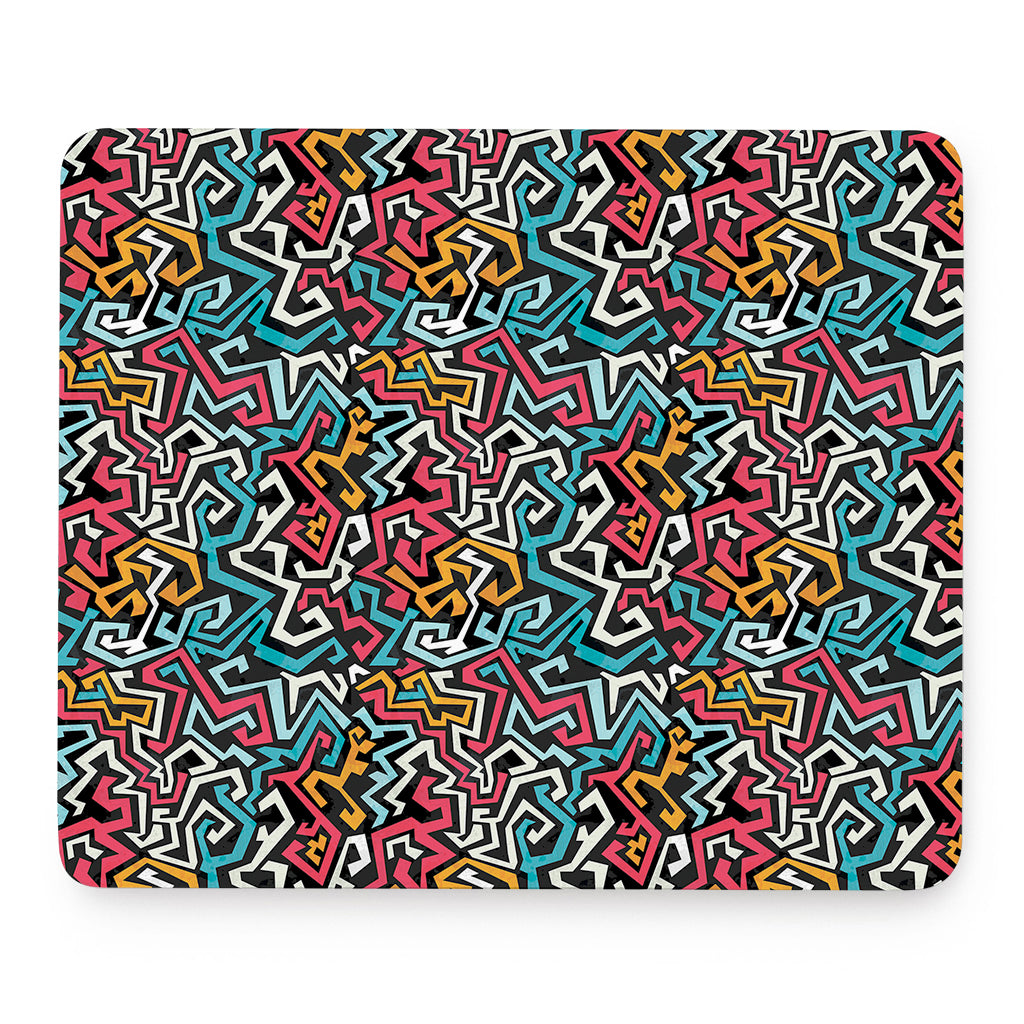 Abstract Funky Pattern Print Mouse Pad