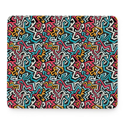 Abstract Funky Pattern Print Mouse Pad