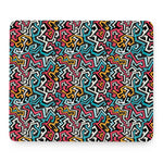 Abstract Funky Pattern Print Mouse Pad